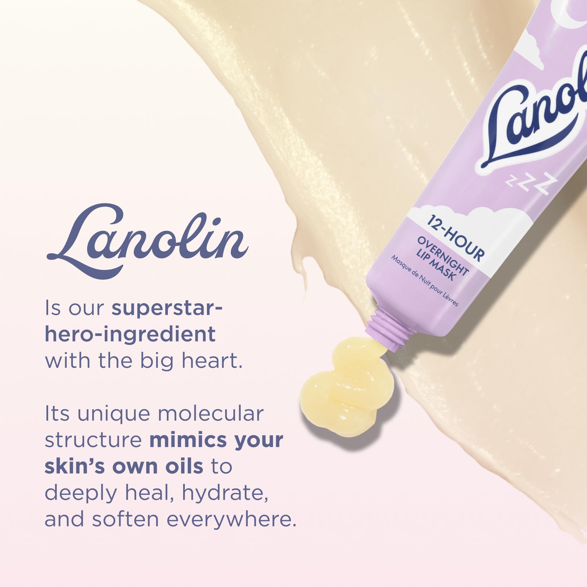 Lanolips Overnight Repair Duo – 12 Hour Overnight Lip Mask (0.52 oz) & Golden Dry Skin Salve (25 g), Deep Hydration + Repair - Image 4