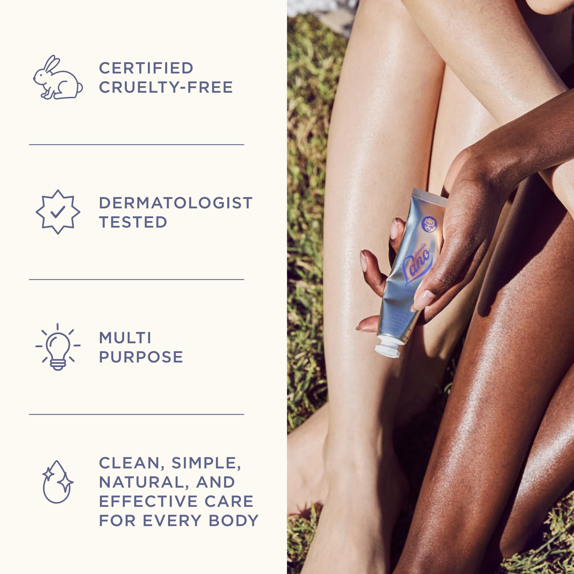 Lanolips Hydration All Over Bundle - 3-Piece Lanolin Balm Set for Dry, Cracked Lips and Skin - Includes 101 Ointment, Golden Dry Skin Salve & Everywhere Multi Cream for Daily Hydration - 3-Piece Set - Image 8